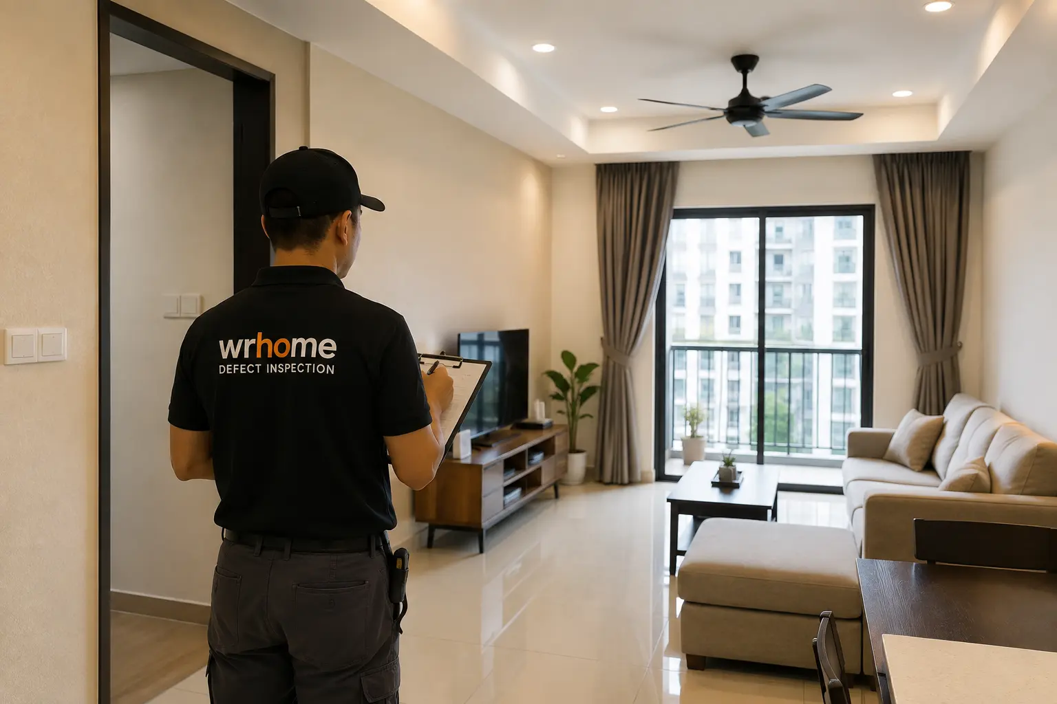WR Home inspector assessing a subsale property
